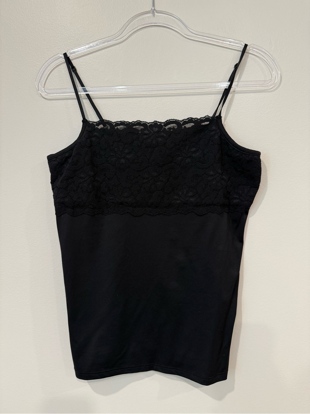 Y2K Vintage Boutique Essentials Black Lace Cami Tank Top Medium